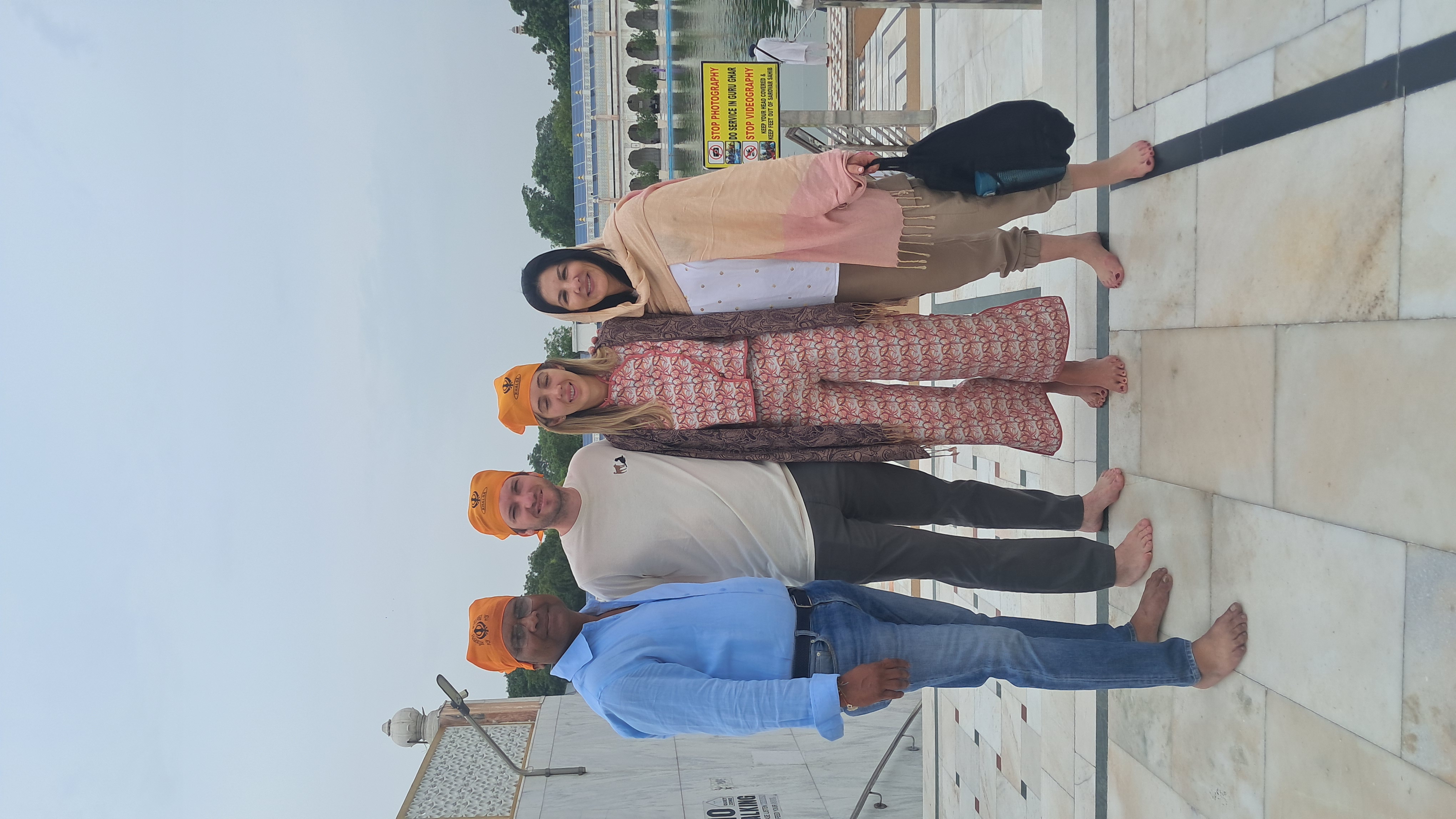 Client visiting Delhi Gurudwara