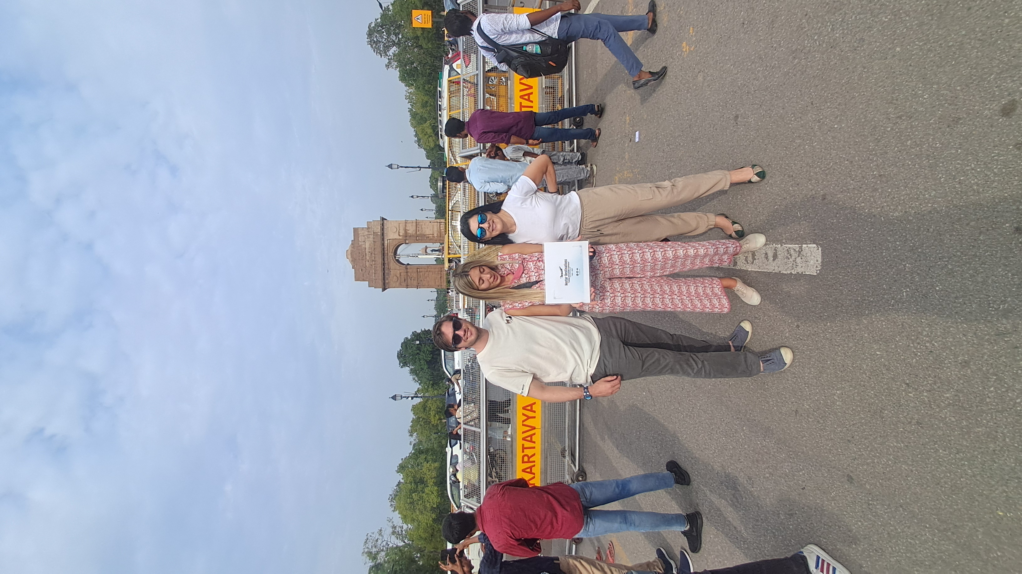 Client at India Gate